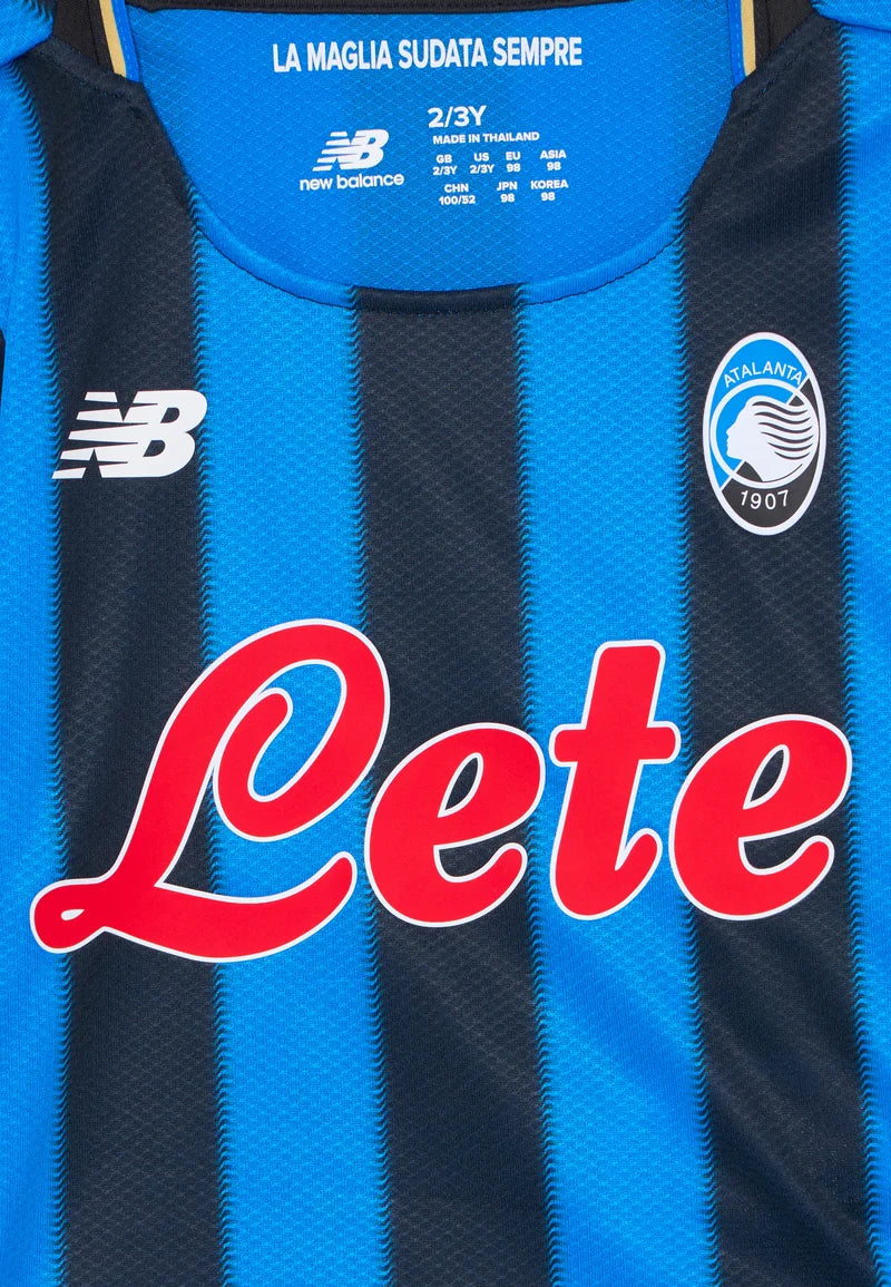 Atalanta Home 25/26 Torcedor New Balance - Azul e Preto