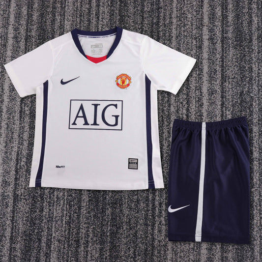 Kit infantil Manchester United Retrô Third 2009 - Branco