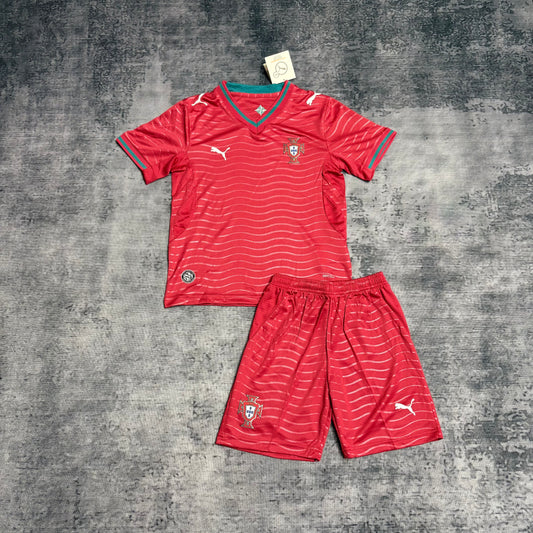 Kit Infantil Portugal Home 26/27  - Vermelha