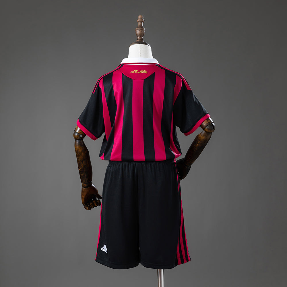 Kit Infantil Milan Home Retrô 09/10 - Vermelho e Preto