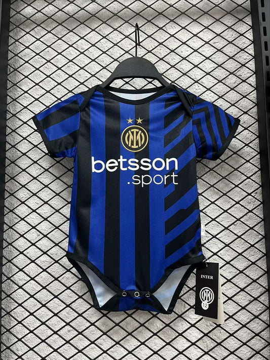 Body Bebê Infantil Inter de Milão Home 24/25 - Azul e Preto