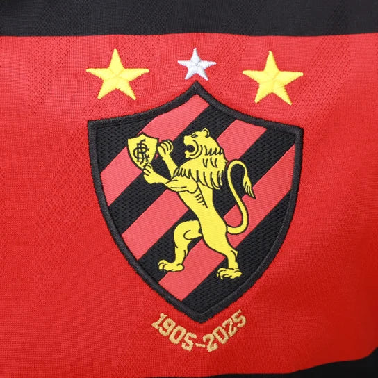 Sport Recife Home 25/26 Umbro Masculino -  Vermelho e Preto