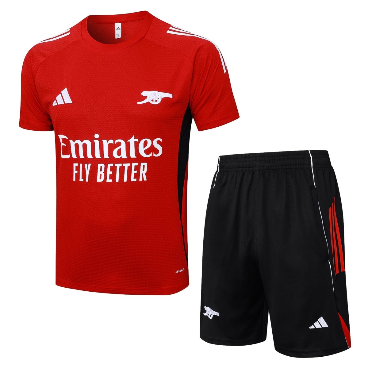 Kit De Treino Adulto Arsenal 25/26 Short e Camisa - Vermelho