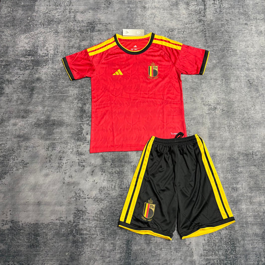 Kit Infantil Bélgica Home 26/27 - Vermelho
