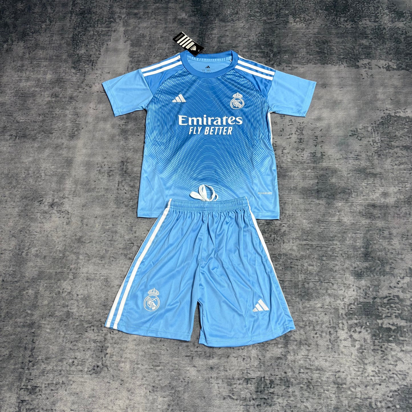 Kit Infantil Real Madrid Goleiro 25/26 - Azul