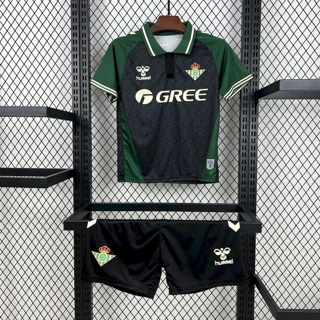 Kit Infantil Real Betis Edição Especial 25/26  - Preto e Verde