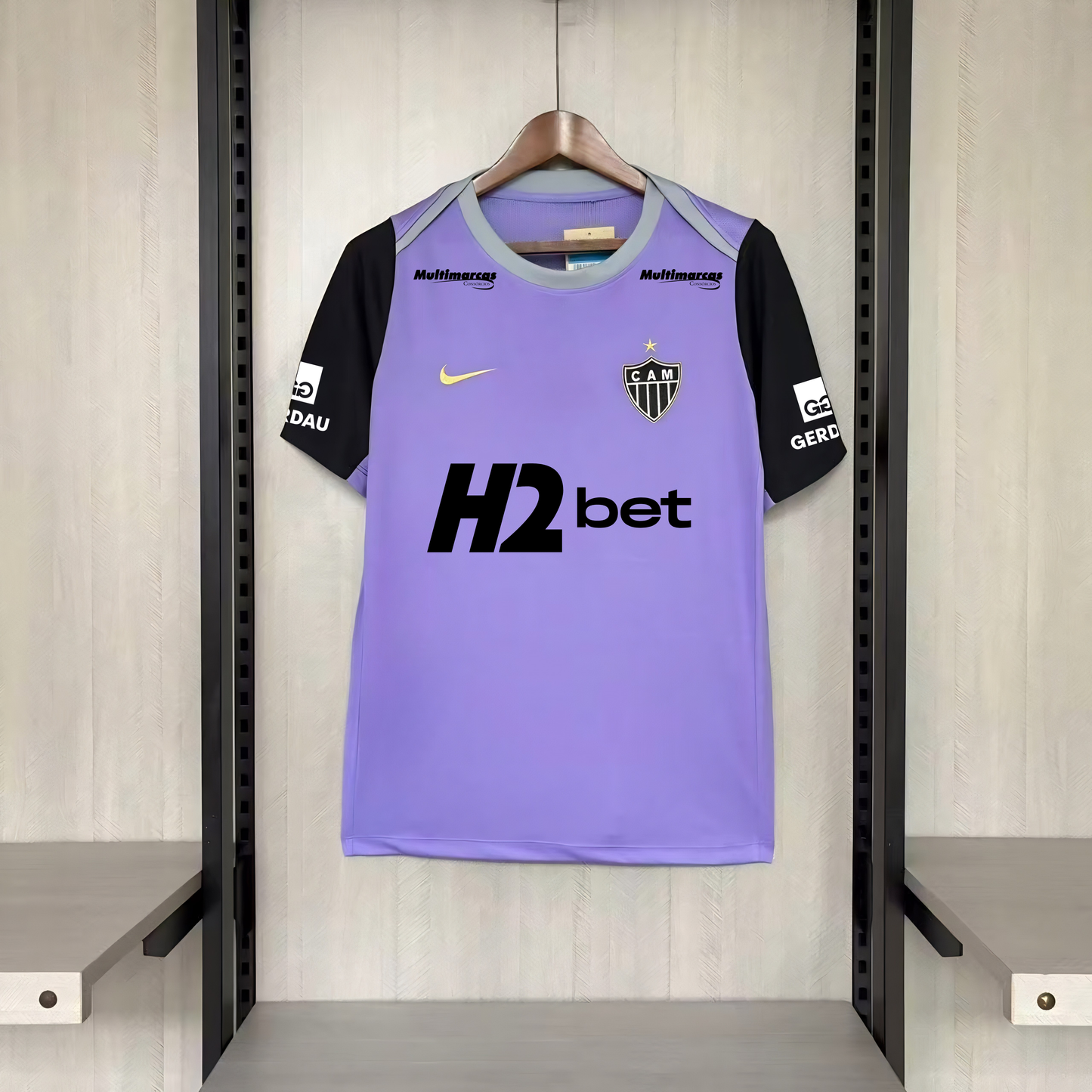 Atletico Mineiro Treino 26/27 Com Patrocínios Nike - Roxa