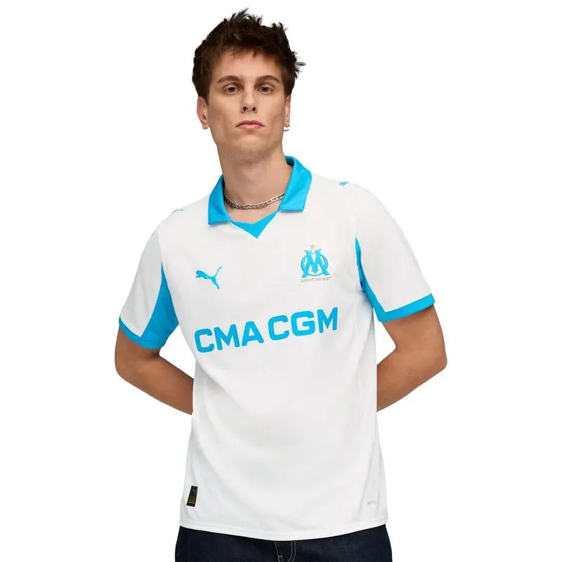 Olympique de Marseille Home 25/26 Torcedor Puma - Branca