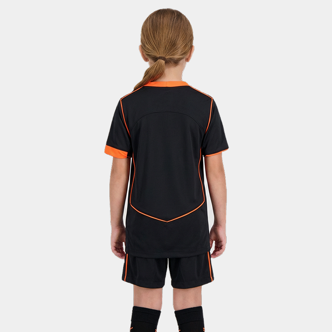 Kit Infantil Corinthians Third 25/26 Feminino - Preto e Laranja