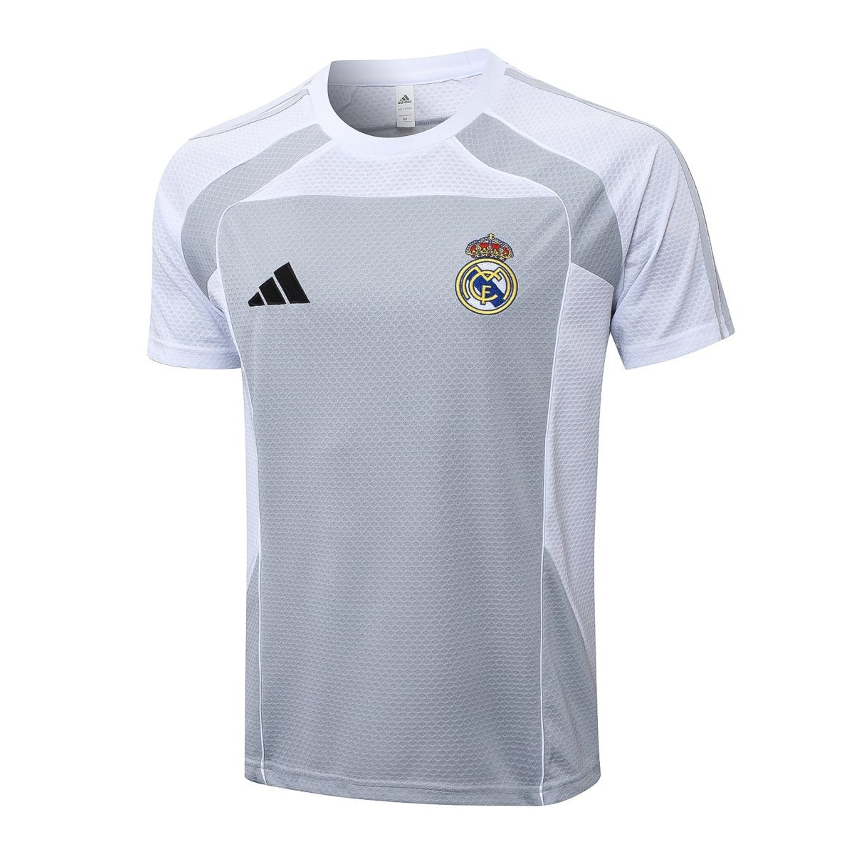 Kit de Treino Adulto Real Madrid 2025/26 Short e Camisa - branca