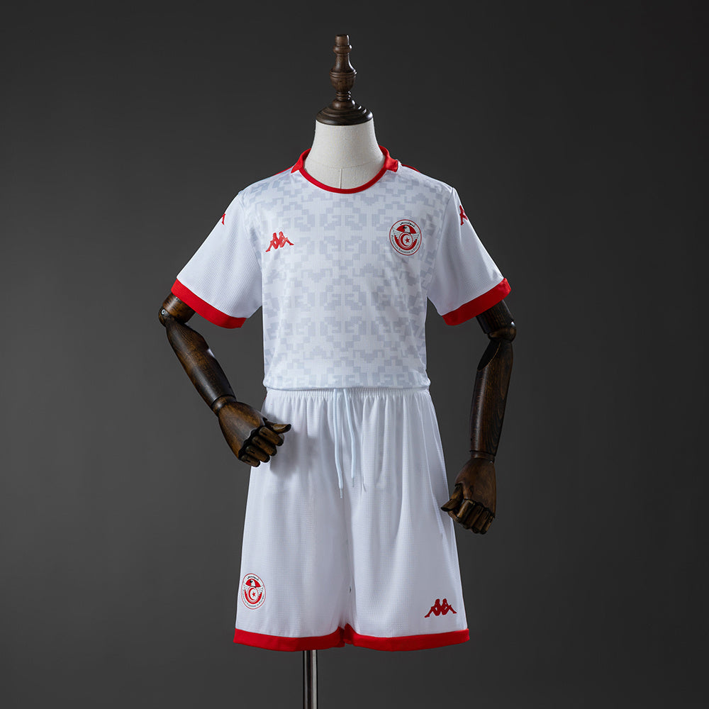 Kit Infantil Tunisia Away 26/27 - Branco