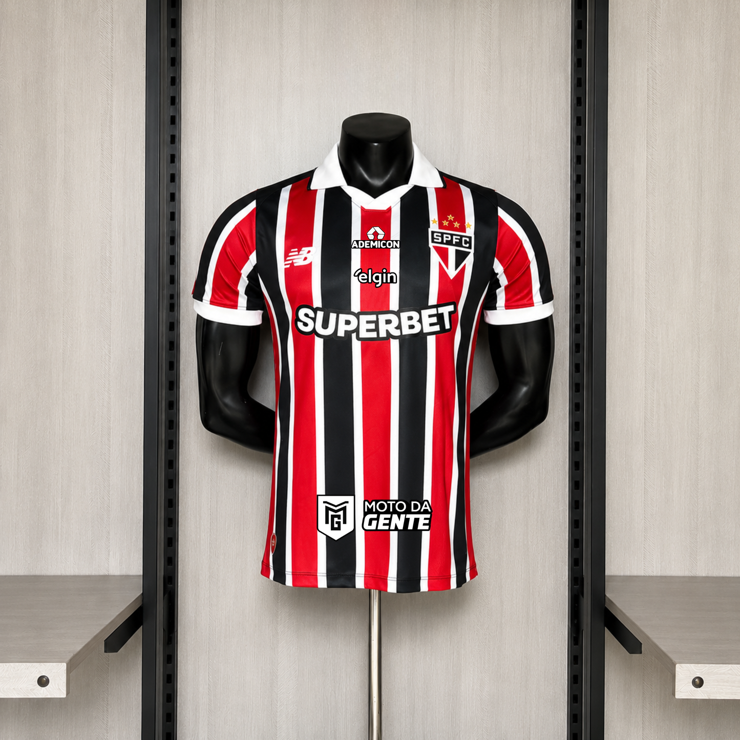 São Paulo Away 26/27 Jogador Com Patrocinadores NB - Tricolor