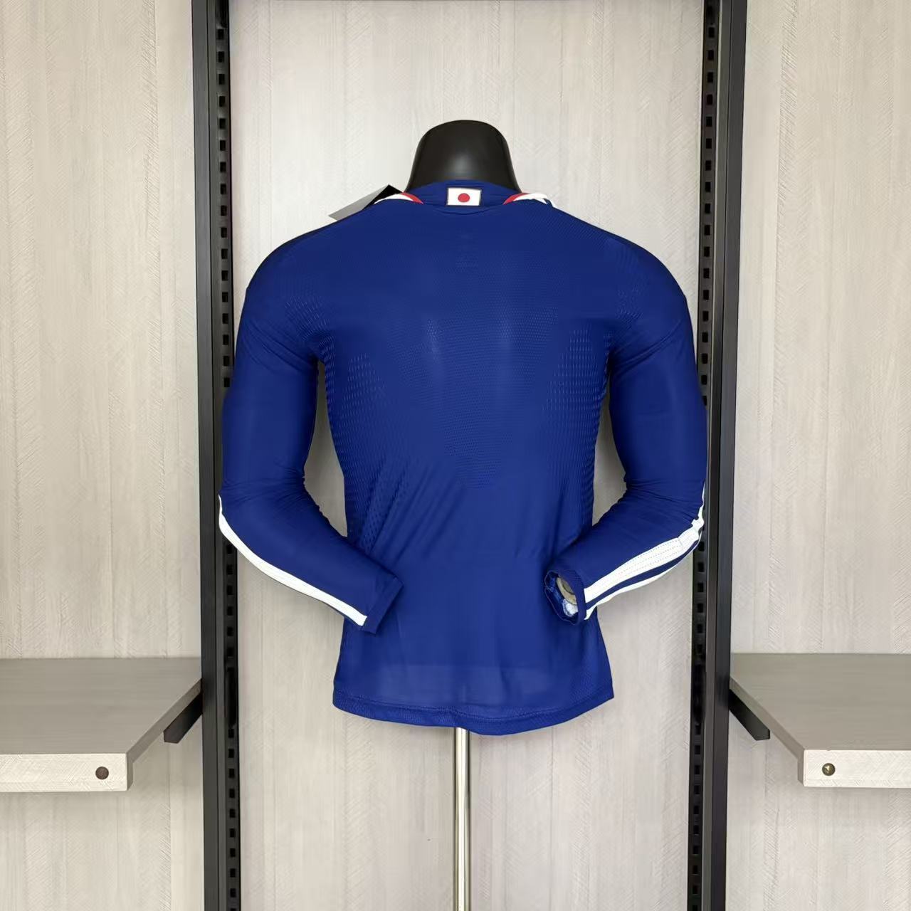 Japão Home Manga Longa 26/27 Jogador Masculino Adidas - Azul