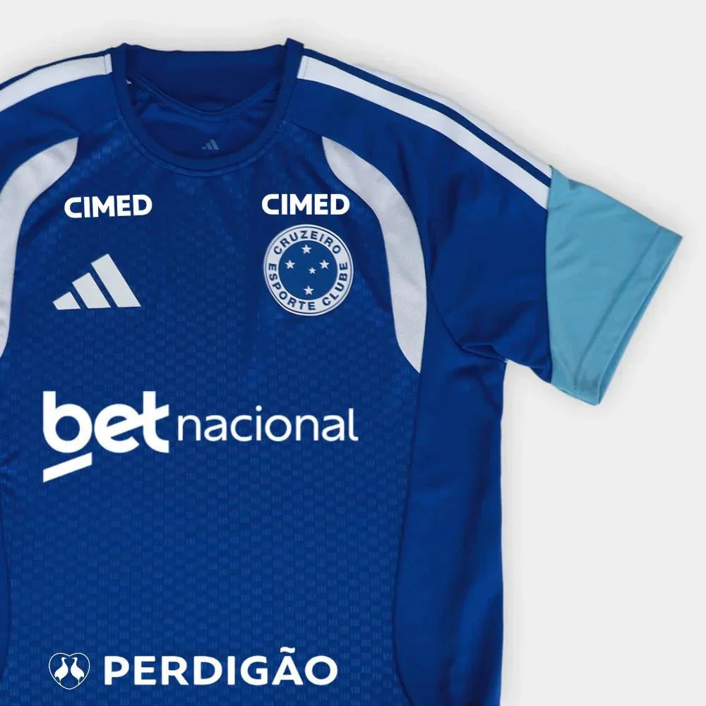 Cruzeiro Treino 26/27 Torcedor Com Patrocínios Adidas - Azul