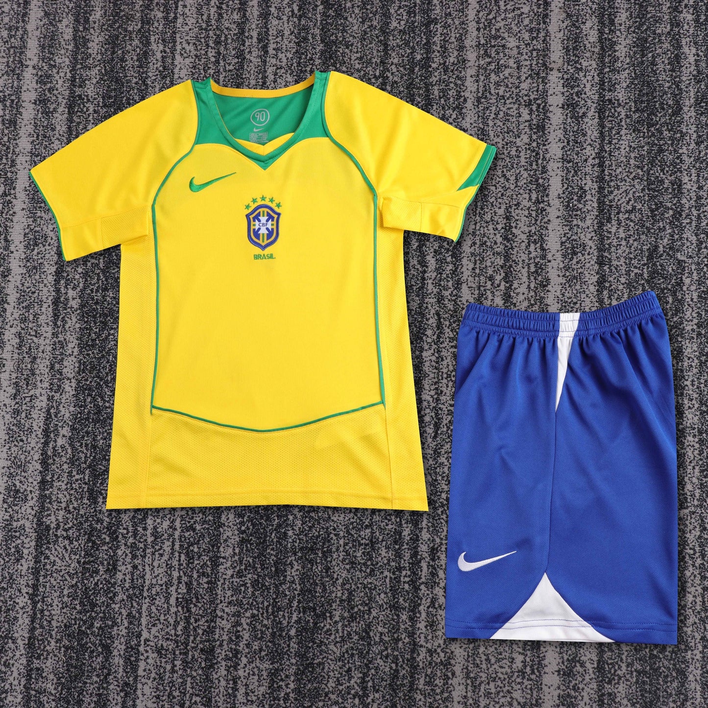 Kit Infantil Brasil Retro Home 2005 - Amarela