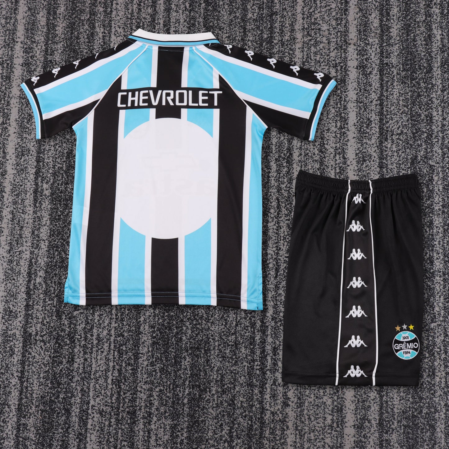 Kit Infantil Grêmio Home Retrô 2000 - Tricolor