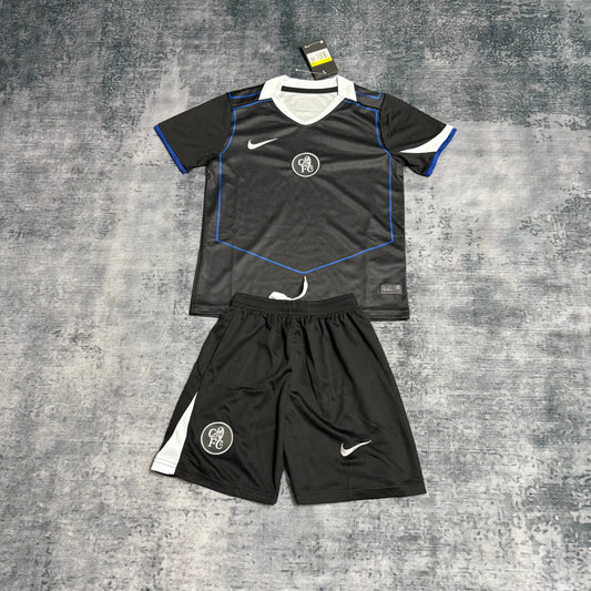 Kit Infantil Chelsea Third 25/26 - Preto