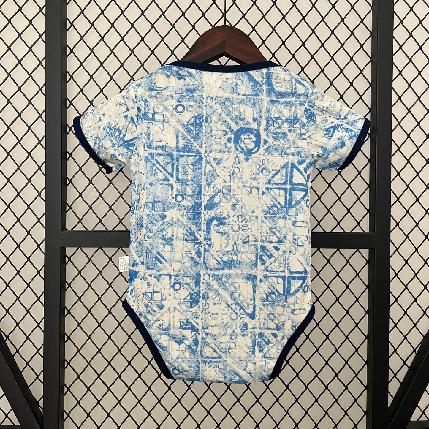 Body Bebê Infantil Portugal Away 24/25 Nike - Branco e Azul