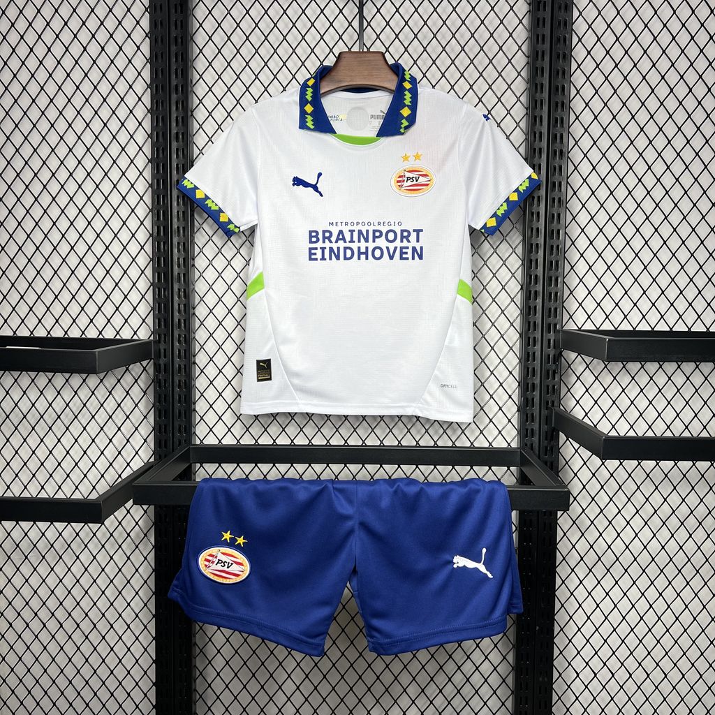 Kit Infantil PSV Away 24/25 - Branco