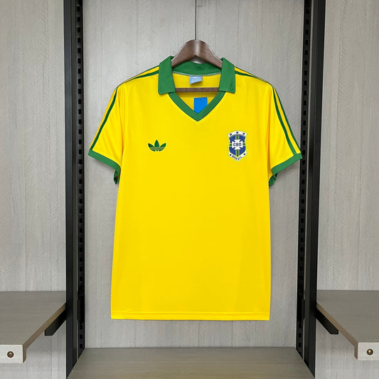 Brasil Home 1977 Retrô Adidas  - Amarelo