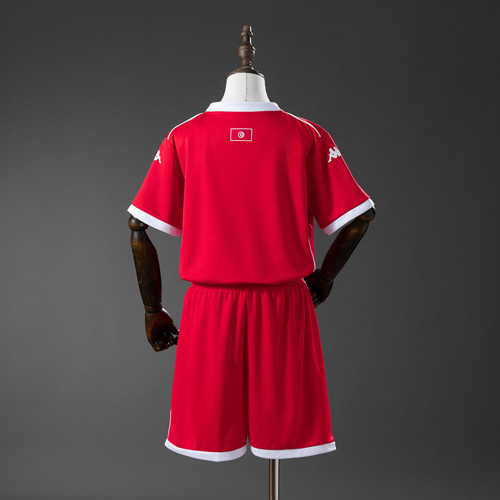 Kit Infantil Tunisia Home 26/27 - Vermelho