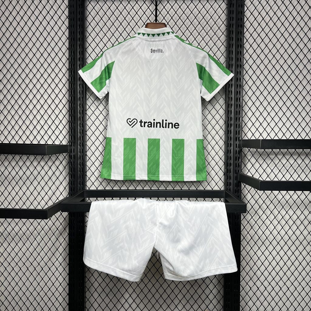 Kit Infantil Real Betis Home 24/25 . Hummel - Verde e Branca