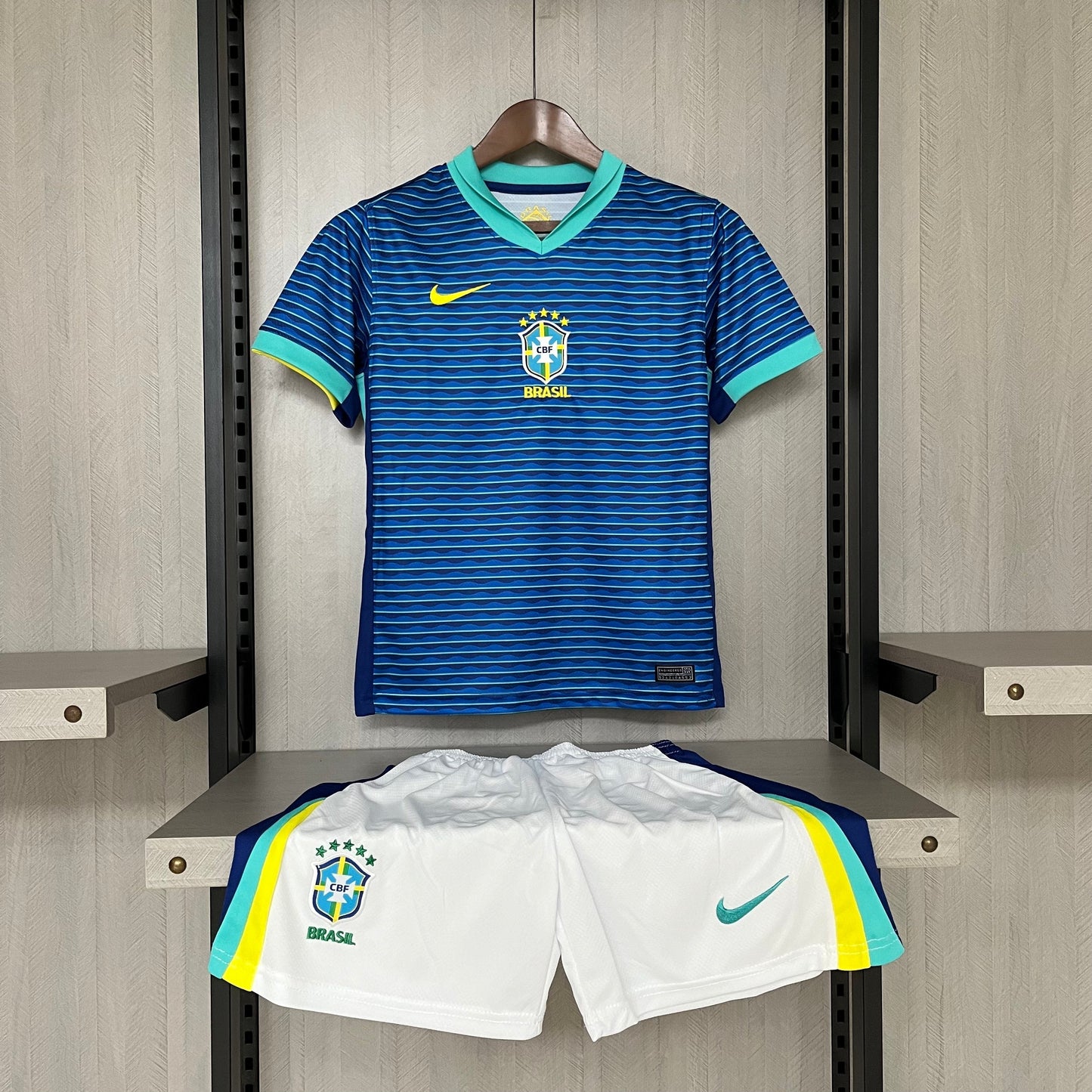 Kit Infantil Brasil Away 24/25 - Azul