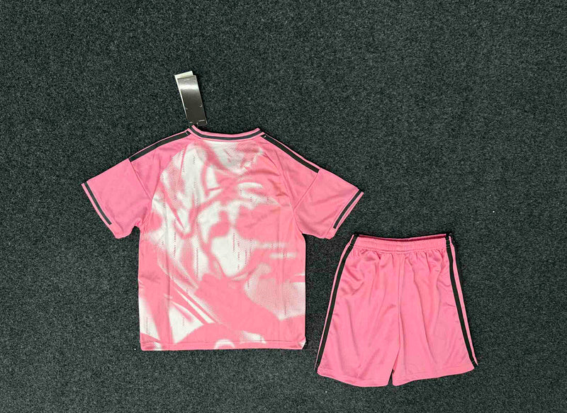 Kit Infantil Real Madrid Goleiro 25/26  - Rosa