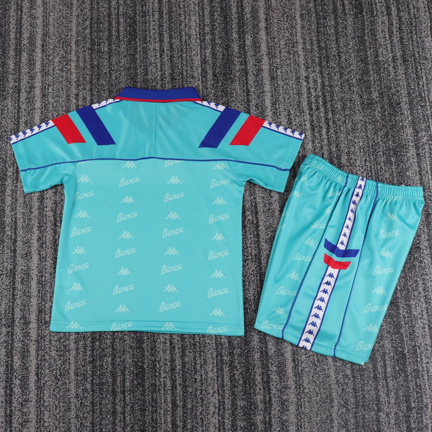 Kit Infantil Barcelona Away Retrô 92/93 - Verde
