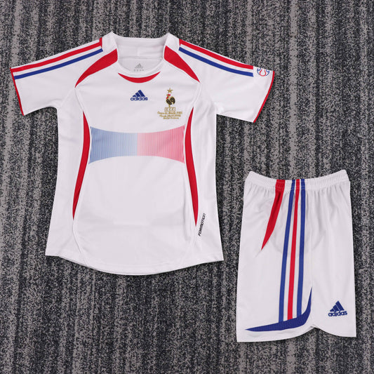Kit Infantil França Away Retro 2006 - Branca