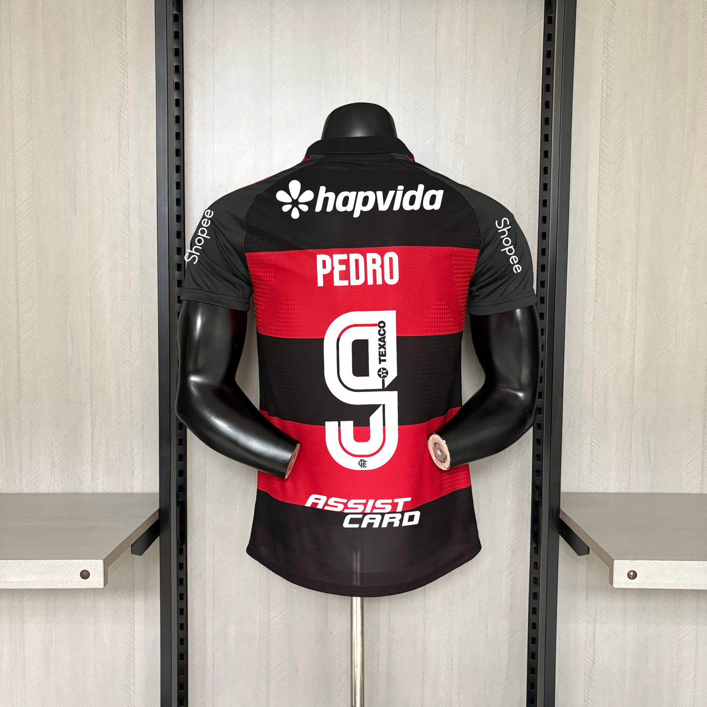 Flamengo Home 26/27 Jogador Com Patrocínios Adidas Masculino - Vermelho e Preto