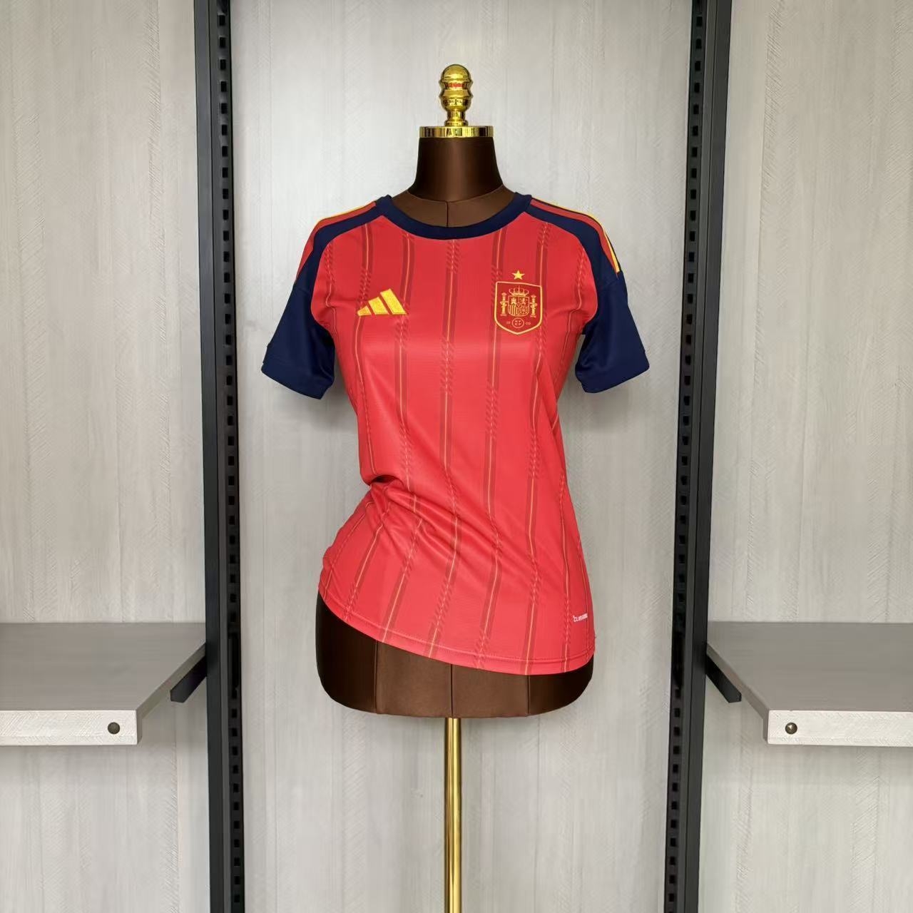 Espanha Home 26/27 Feminino Adidas Torcedor - Vermelho