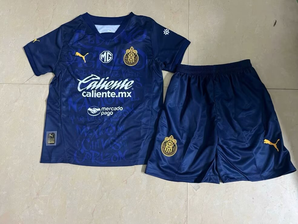Kit Infantil Chivas Guadalajara Away 25/26  - Azul