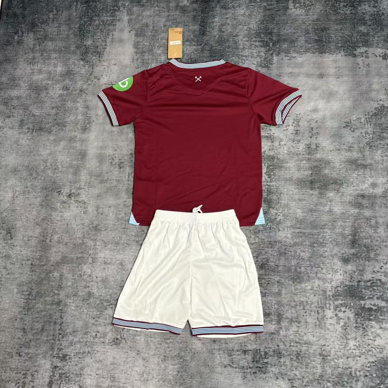 Kit Infantil West Ham Home 25/26  - Vinho