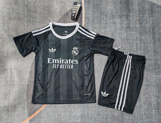 Kit Infantil Real Madrid Third 25/26 -Preto