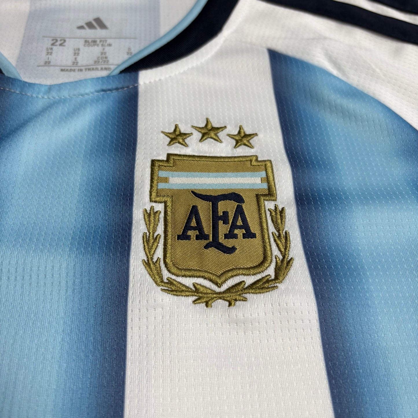 Kit Infantil Argentina Home 26/27 - Azul e Branca