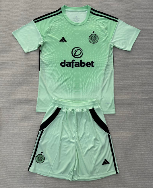 Kit Infantil Celtic Goleiro 25/26  - Verde Claro