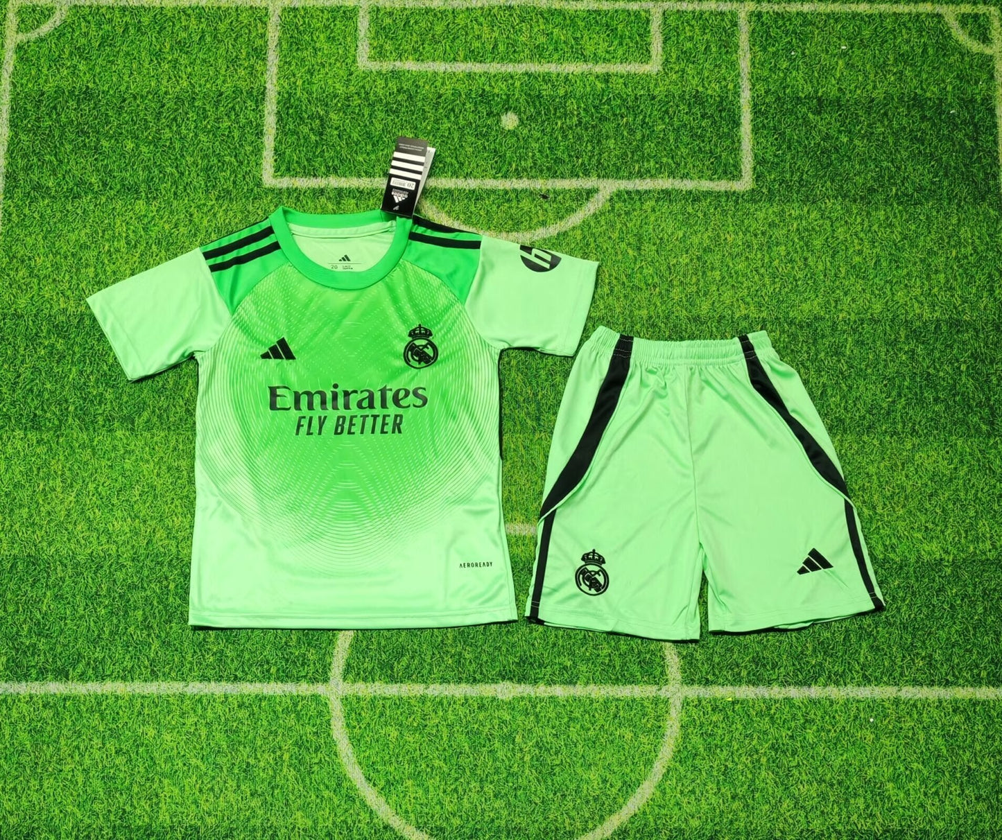 Kit Infantil Real Madrid Goleiro 25/26  - Verde
