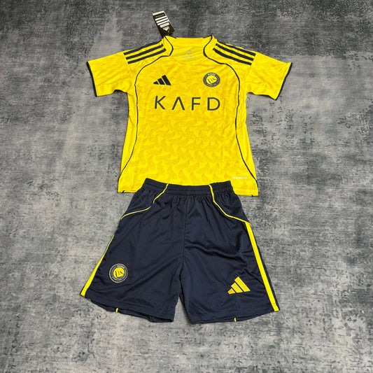 Kit Infantil Al Nassr Home 25/26  - Amarelo