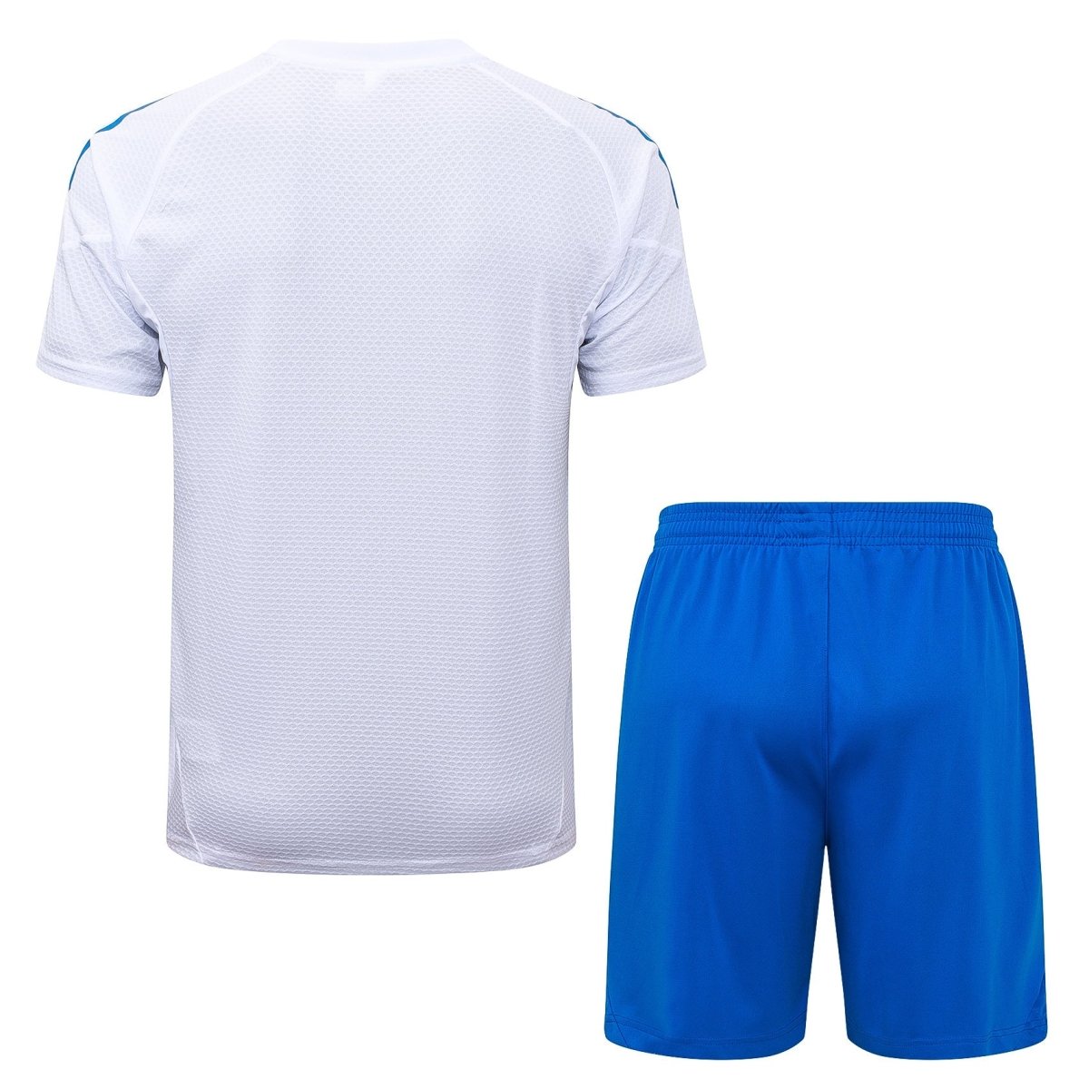 Kit de Treino Adulto Real Madrid 25/26 Short e Camisa - Branco e Azul