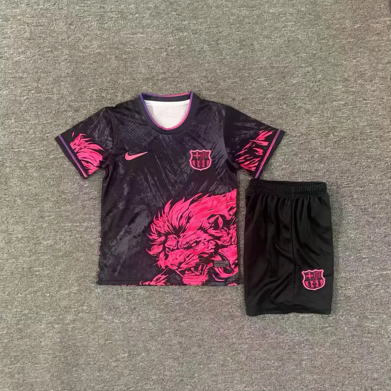 Kit Infantil Barcelona Edição Especial 25/26 -  Preto e Rosa