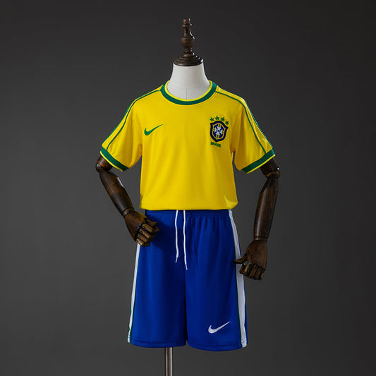 Kit Infantil Brasil Retro Home 1998 - Amarela