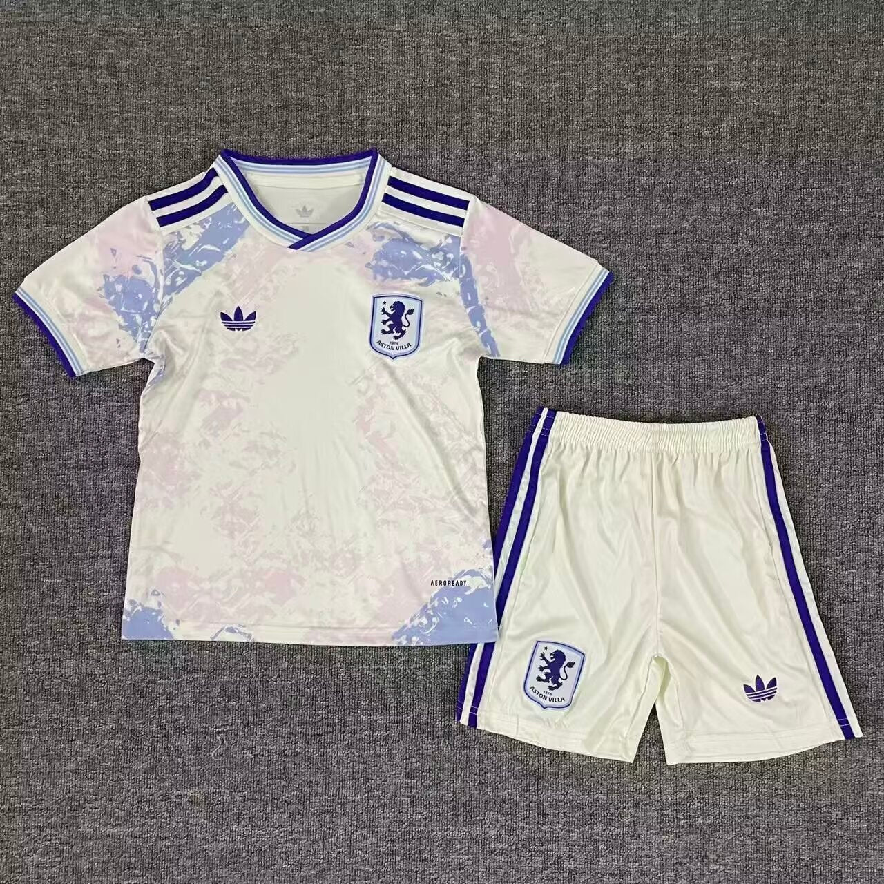 Kit Infantil Aston Villa Third 25/26 - Branco
