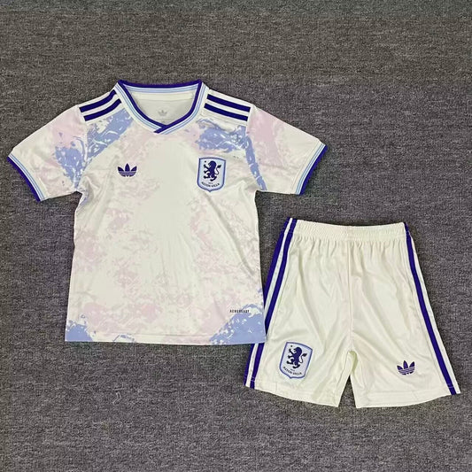 Kit Infantil Aston Villa Third 25/26 - Branco