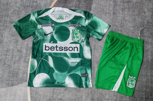 Kit Infantil Atletico Nacional Away 25/26 - Verde