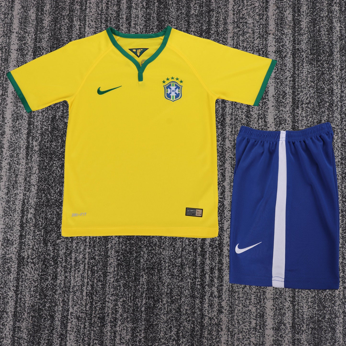 Kit Infantil Brasil Retro Home 2014 - Amarela