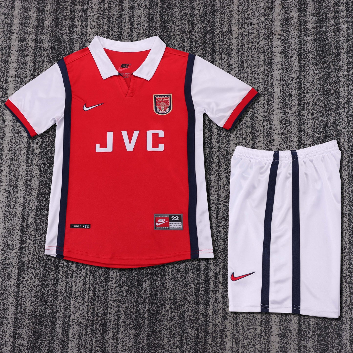 Kit Infantil Arsenal Home Retrô 98/99 - Vermelho