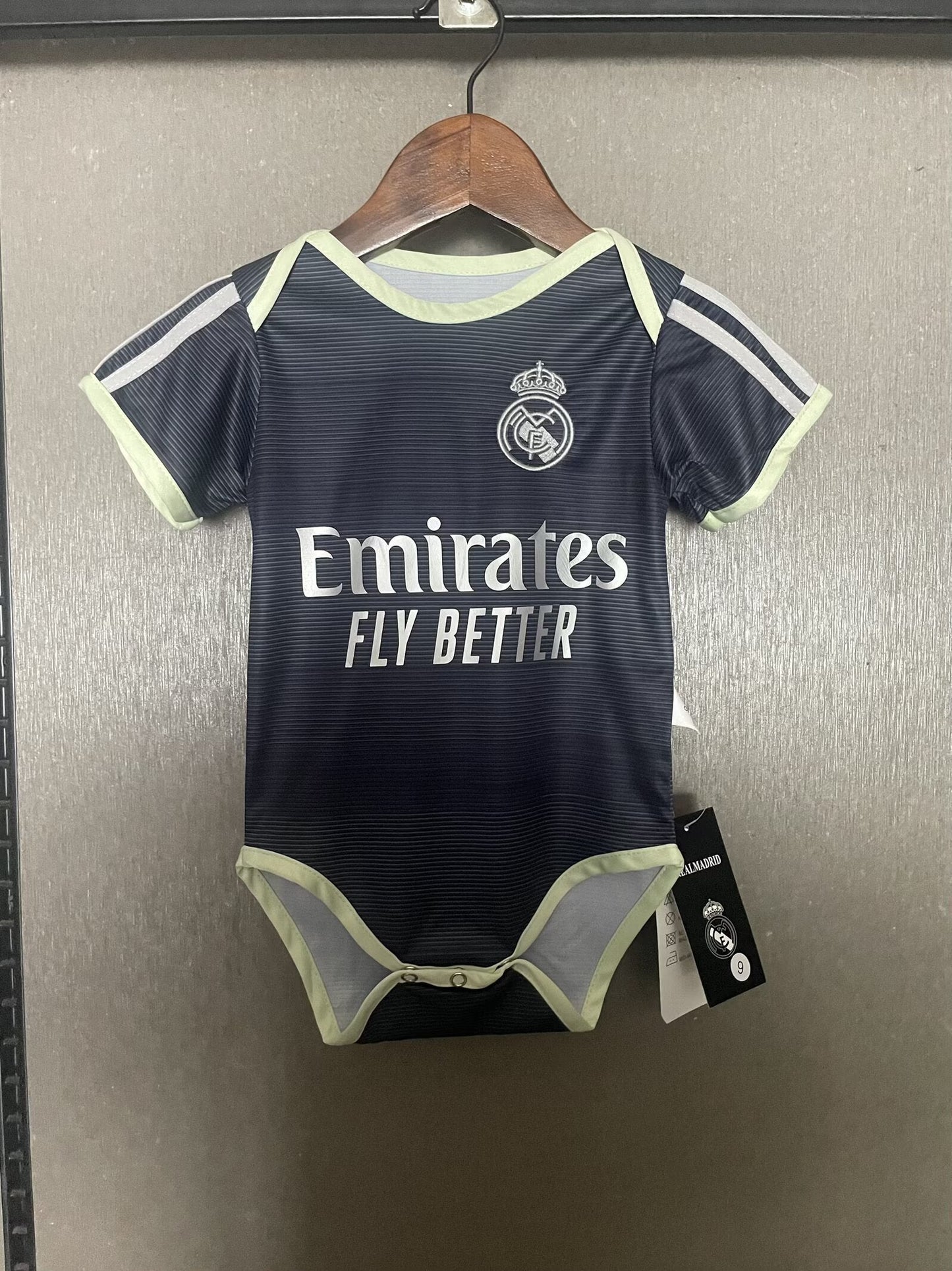 Body Bebê Infantil Real Madrid Away 25/26 - Azul Escuro