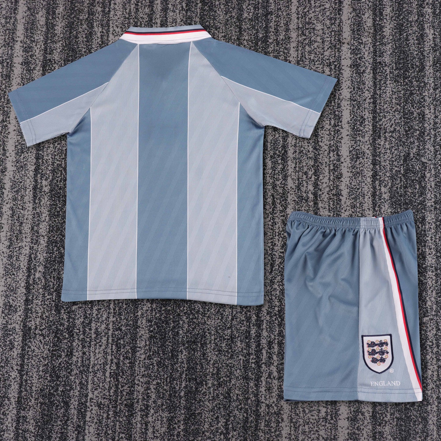 Kit Infantil Inglaterra Away Retro 1996 - Azul