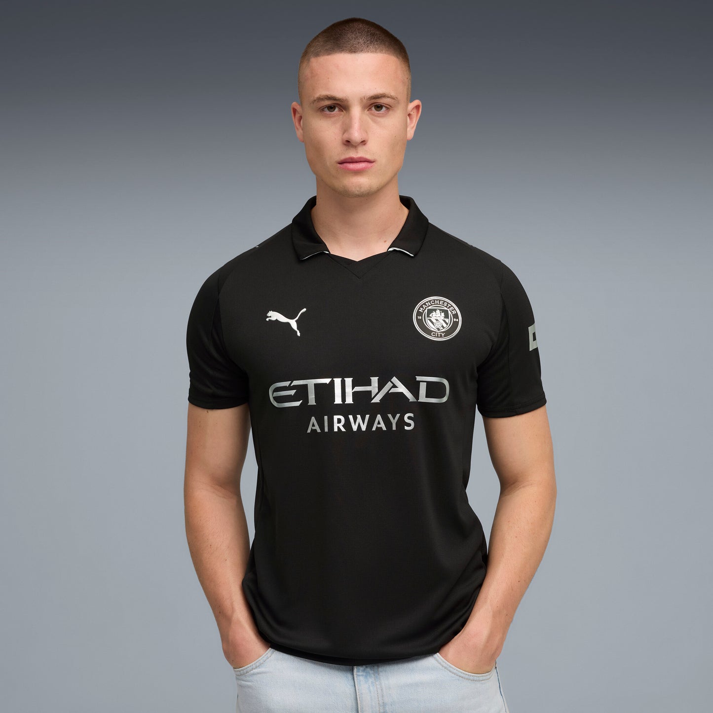 Manchester City Third 25/26 Torcedor Puma - Preta